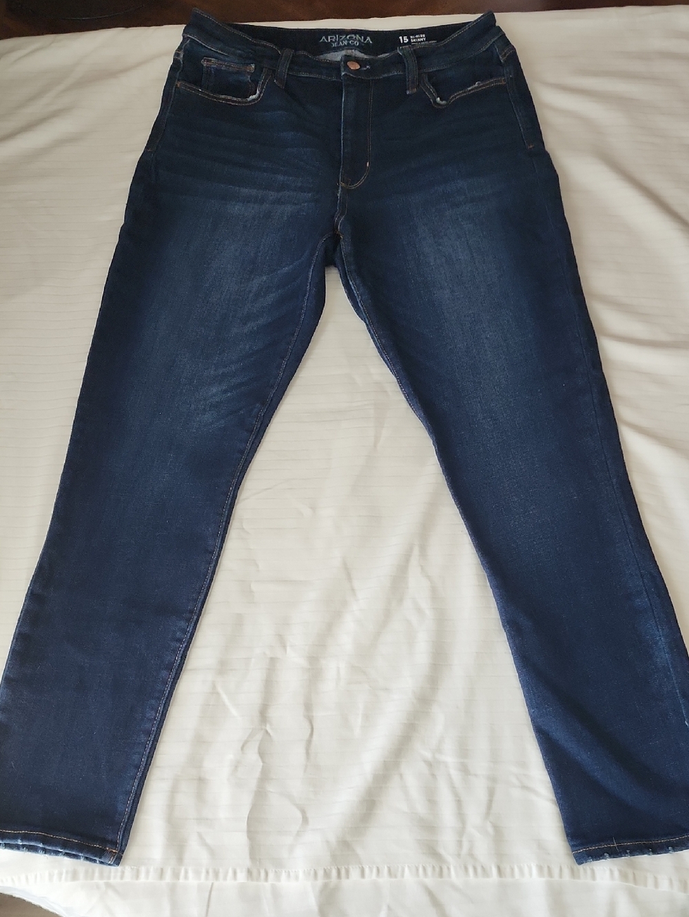Teen Arizona Jean Co Dark Blue Slim Fit Stretch Jeans
